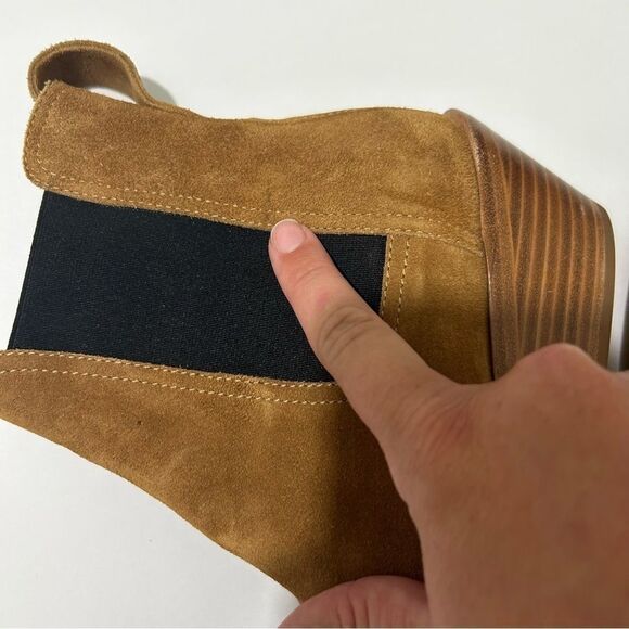 Rag & Bone Walker Banana Saffron Suede Chelsea Ankle Boots SIZE 6 - Picture 7 of 13